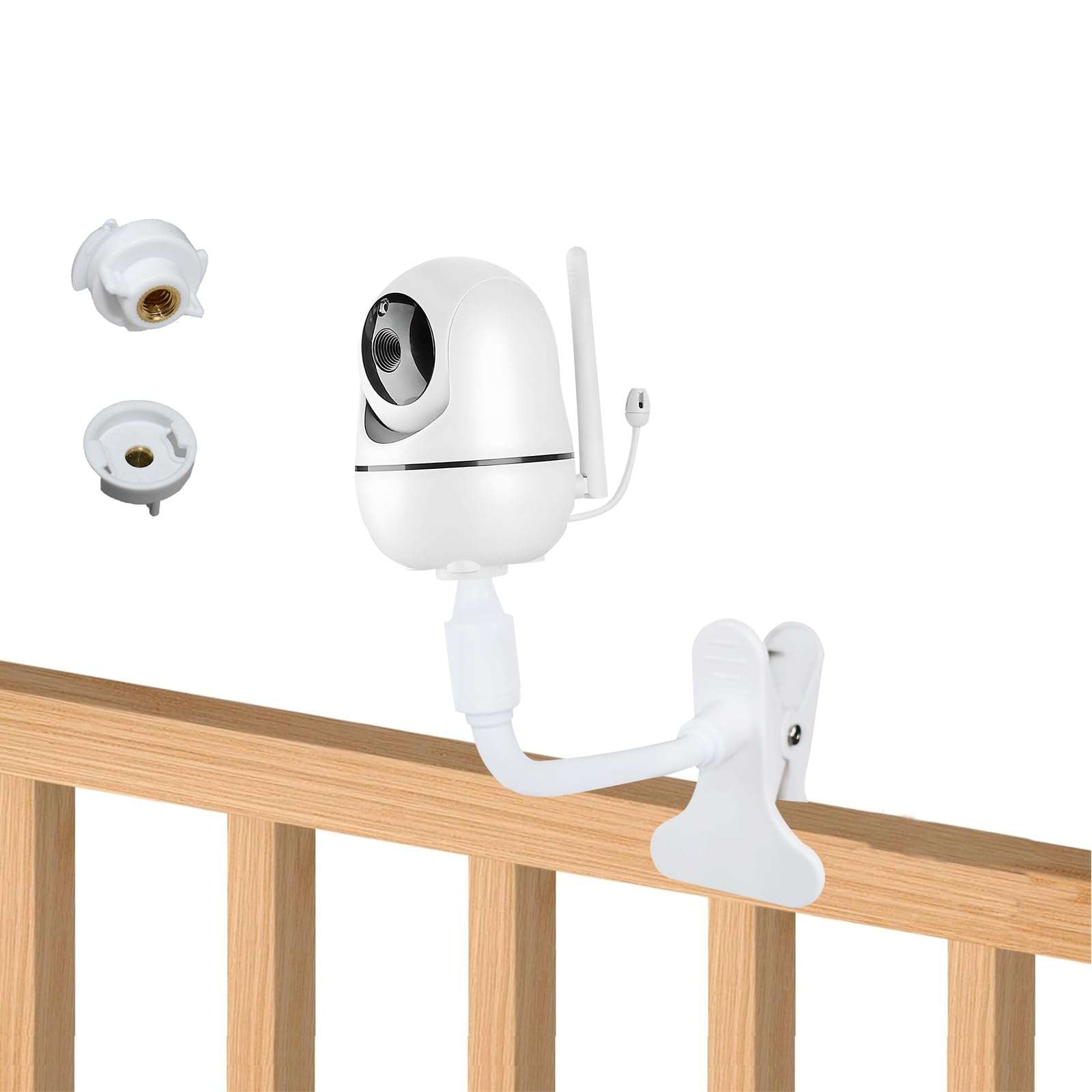 Flexible Baby Monitor Mount Compatible with HelloBaby HB6550/HB65/HB6558/HB66/HB248,ANMEATE SM935E/SM650,Baby Camera Mount,Baby Monitor Clip Mount Without Tools or Wall Damage 1