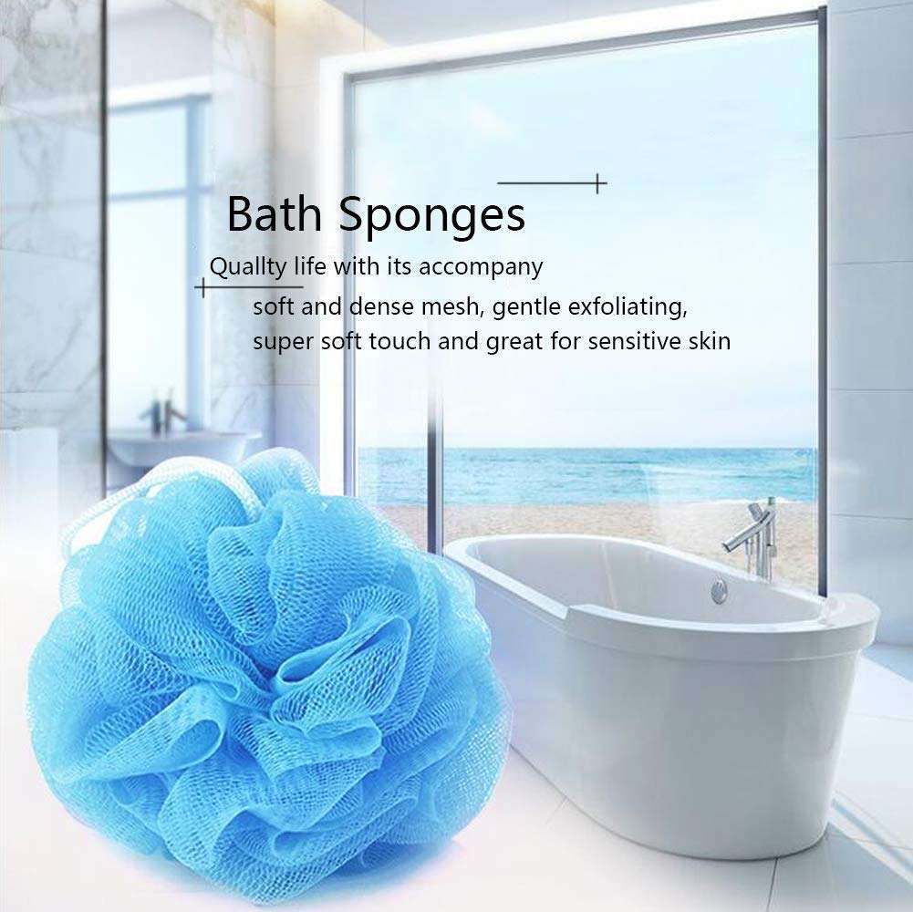 BoldnYoung Bath Shower Soft Loofah Sponge, Multicolour (Pack of 6) 5
