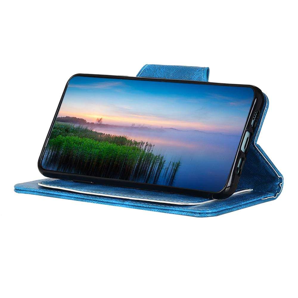 Futanwei Flip Case for Motorola One 5G UW Ace/One 5G Ace 6.7" | Motorola One 5G UW Ace Case | Motorola One 5G Ace Case | Premium PU Leather Wallet Case | Built-in 6 Card Slots &1 Money Pocket | Blue 5