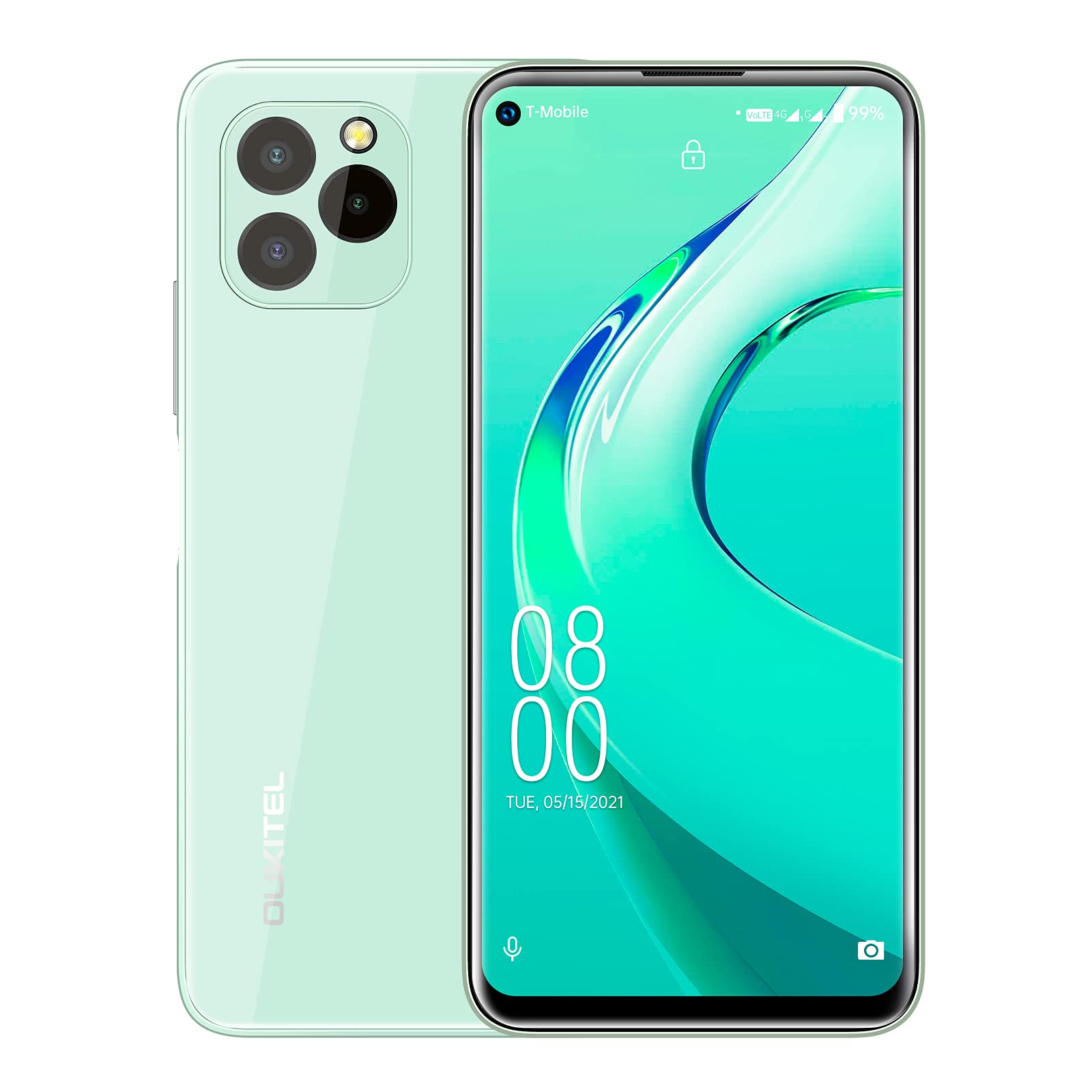 OUKITEL C21 Pro Unlocked Smartphones 21MP Triple Camera Mobile Phone 6.39" HD+ Unlocked Cell Phones 4GB + 64GB/256GB External SD 4000mAh Battery Android 11 Dual SIM/OTG/GPS/WiFi