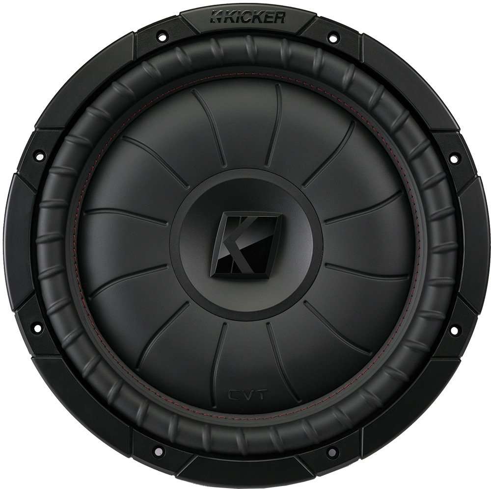 KICKER CompVT 10-Inch (25cm) Subwoofer, SVC, 4-Ohm, 350W