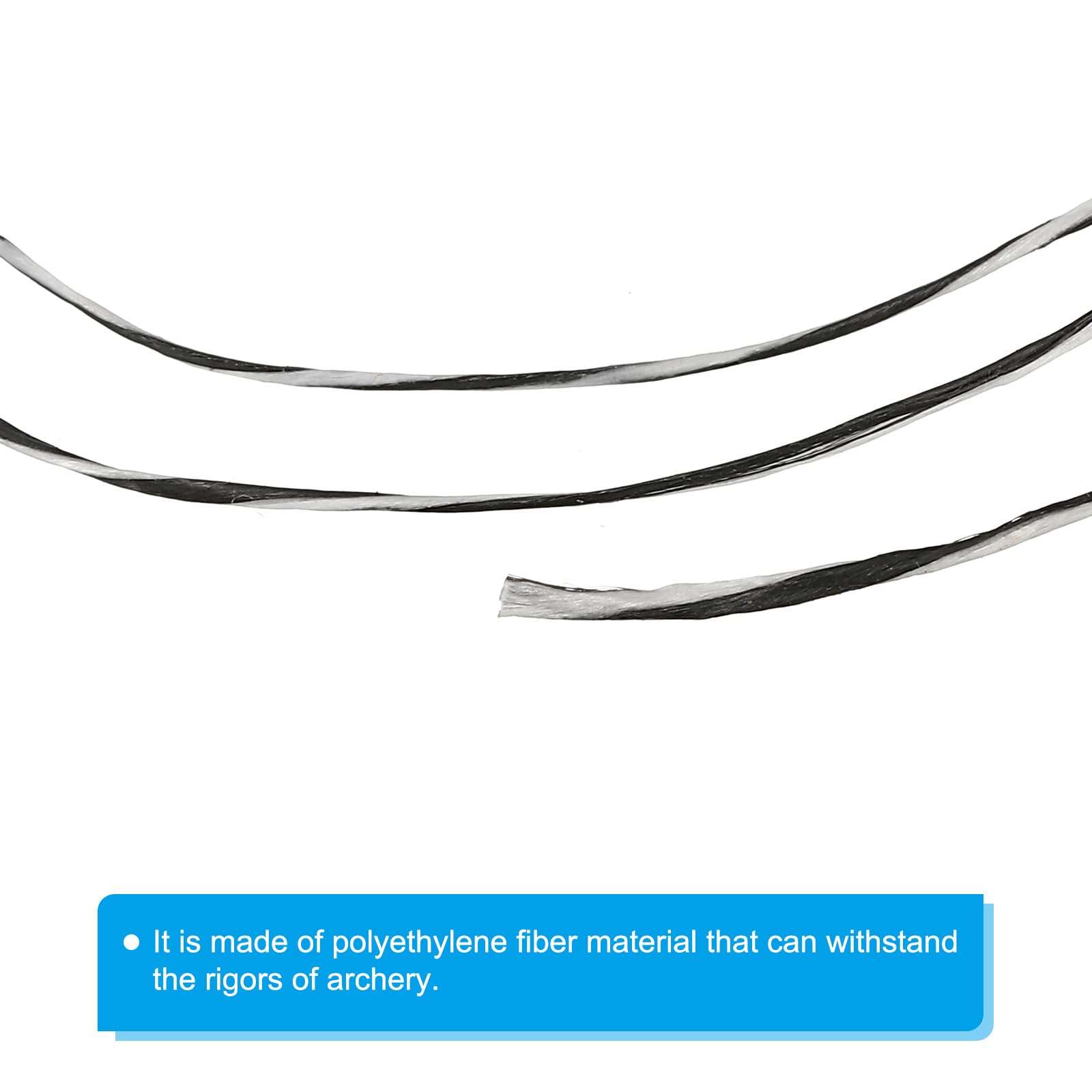 PATIKIL Archery Bow String Serving Thread 120 Yard/110M, Bowstring Thread for Tying Peep Sight Nock Compound Recurve Bow, Red Black 4