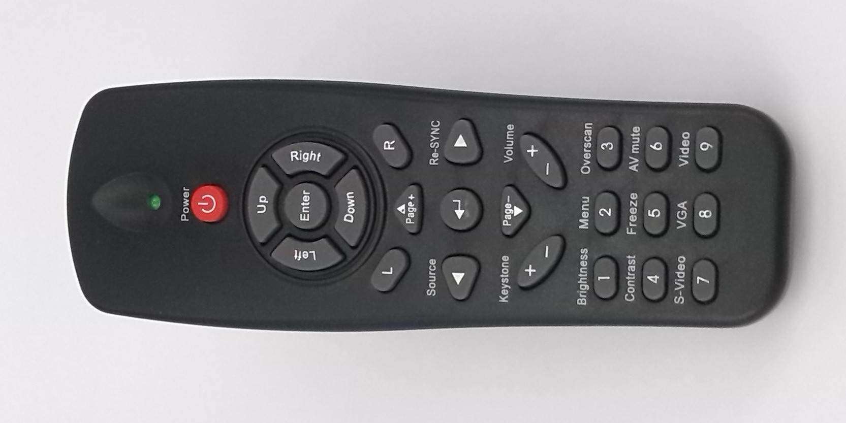 ELECTRON SELLER Replacement Projector Remote Control Fit for OPTOMA TX779-3D TW610STI TX565TU-3D GT3000 TX761 ES530 EX530 ES520 BR-5035N DS219 Projector 3