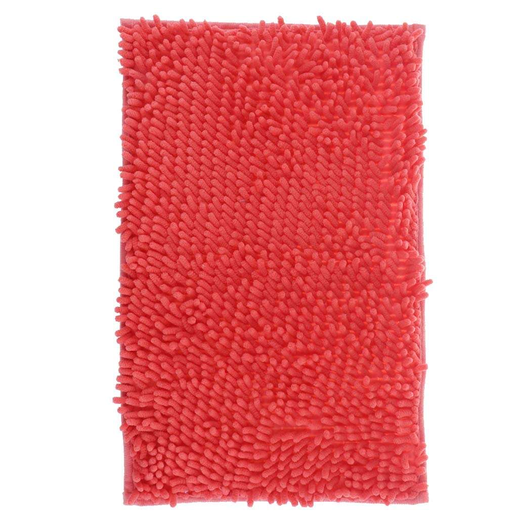 arythe Microfiber Bathroom Kitchen Mat Bath Shower Rug Rectangular Doormat Orange L 4