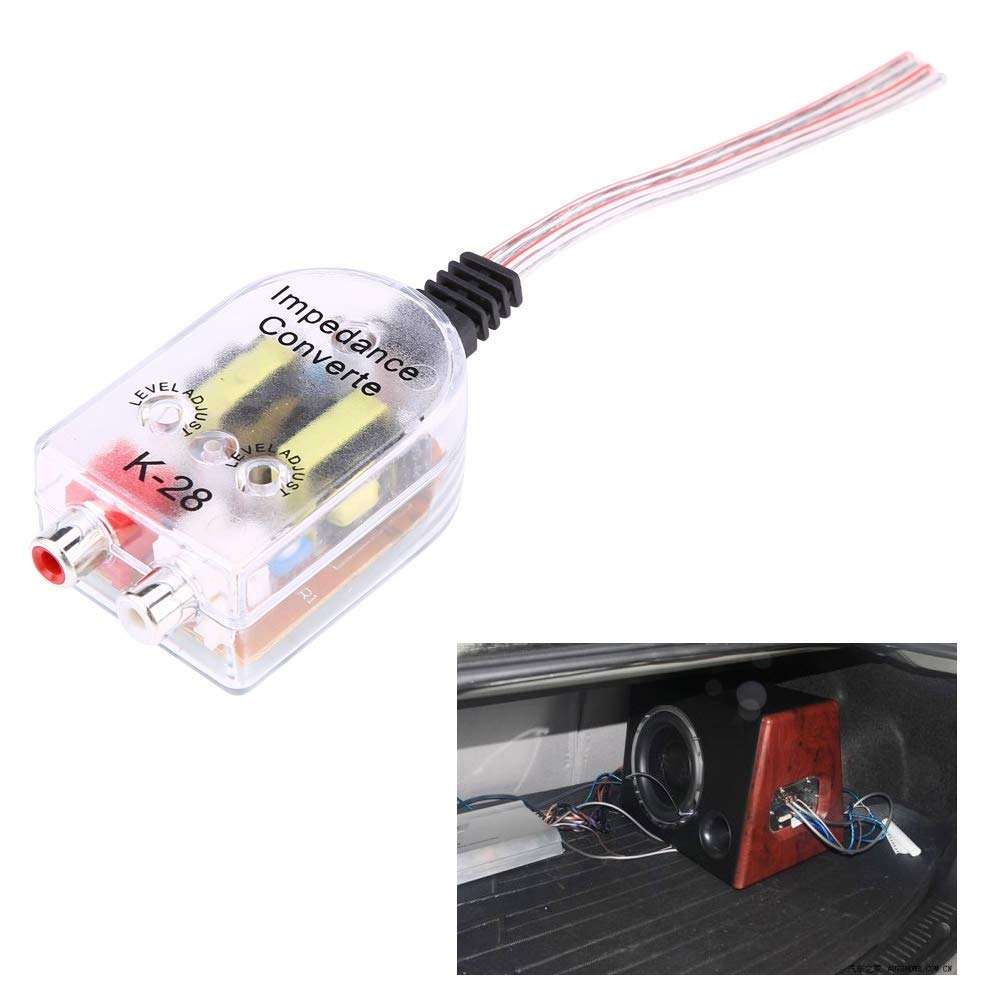 Car o CD High to Low Converters Amplifier, Line Out Converter, Impedance Converter Adapter for Car o Systems 5