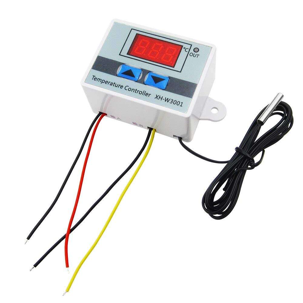 Zhongyu 5PCS 220V W3001 Digital LED Temperature Controller 10A Thermostat Control Switch Probe XH-W3001 1
