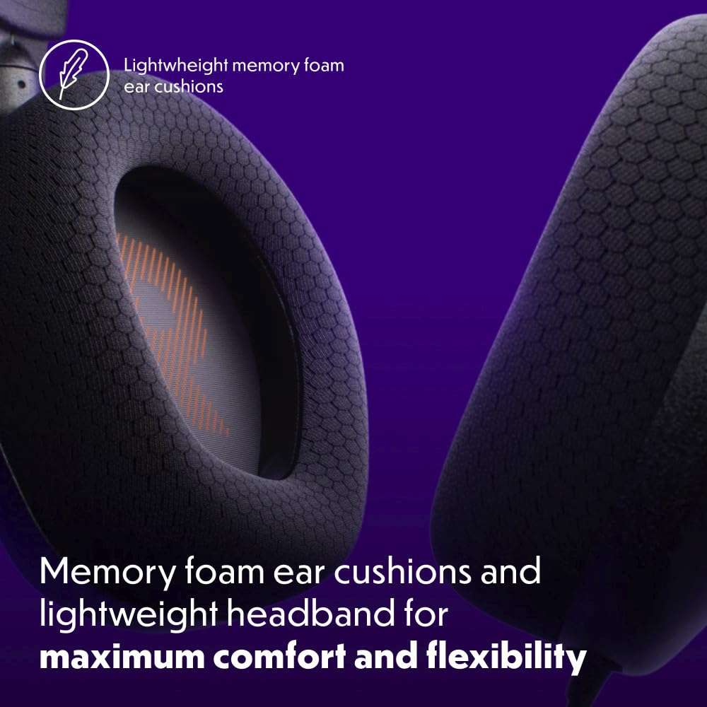 JBL Quantum 100M2 - Wired Over-Ear Gaming Headset with omnidirectional, Detachable mic with Mute Option and Fabric-Covered Memory Foam Ear Cushions, Compatible with All Platforms (Black) 3