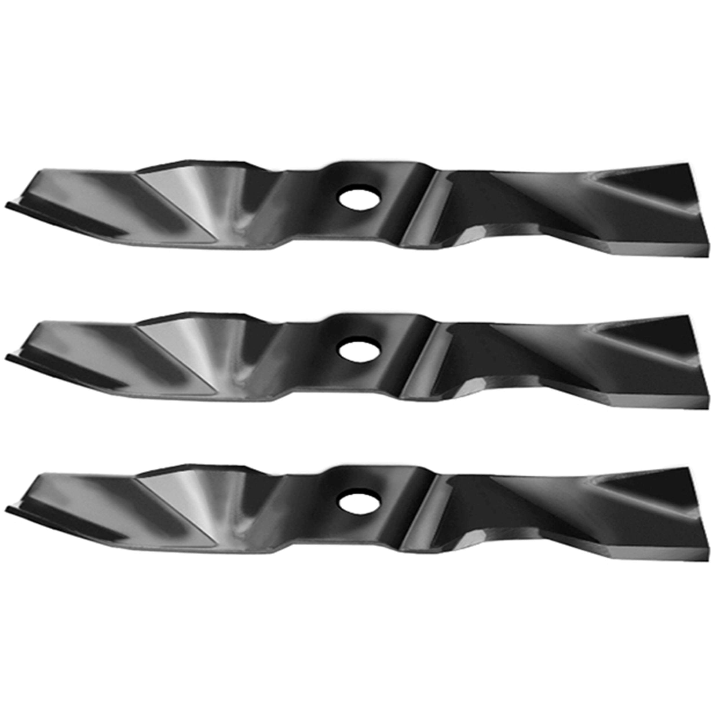 Mr Mower Parts 3-Pack Mulching Blade Set 48" Cut Deck for Exmark 103-6391 103-6391-S Fits Economy HP Lazer Z CT HP Next Lazer Z ASX AS Quest Turf Tracer Vintage