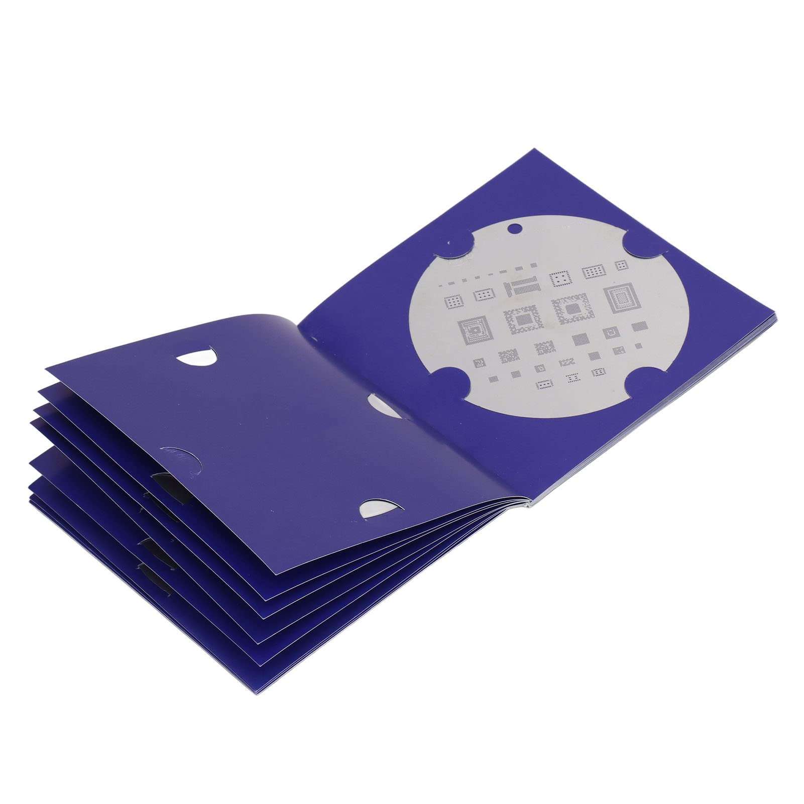 BGA Reballing Stencils, Rounded Rectangular Hole Prevent Half Cut Process Breakage BGA Reballing Steel Stencil Set for Cell Phone