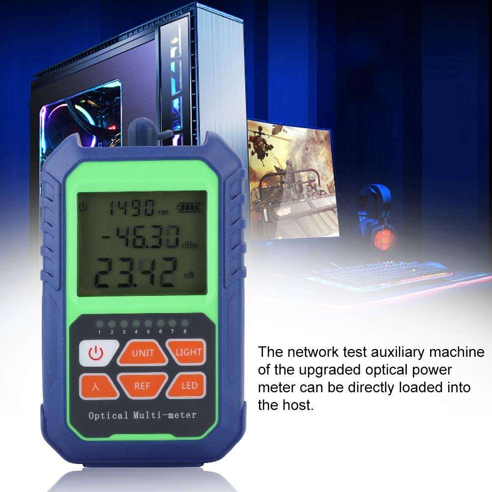 Bewinner Fiber Optical Power Meter Type A High Precision Mini Optical Power Meter with FC/SC/ST Connector Portable Optical Fiber Power Tester Measure for Testing FTTH CCTV CATV Tools 3
