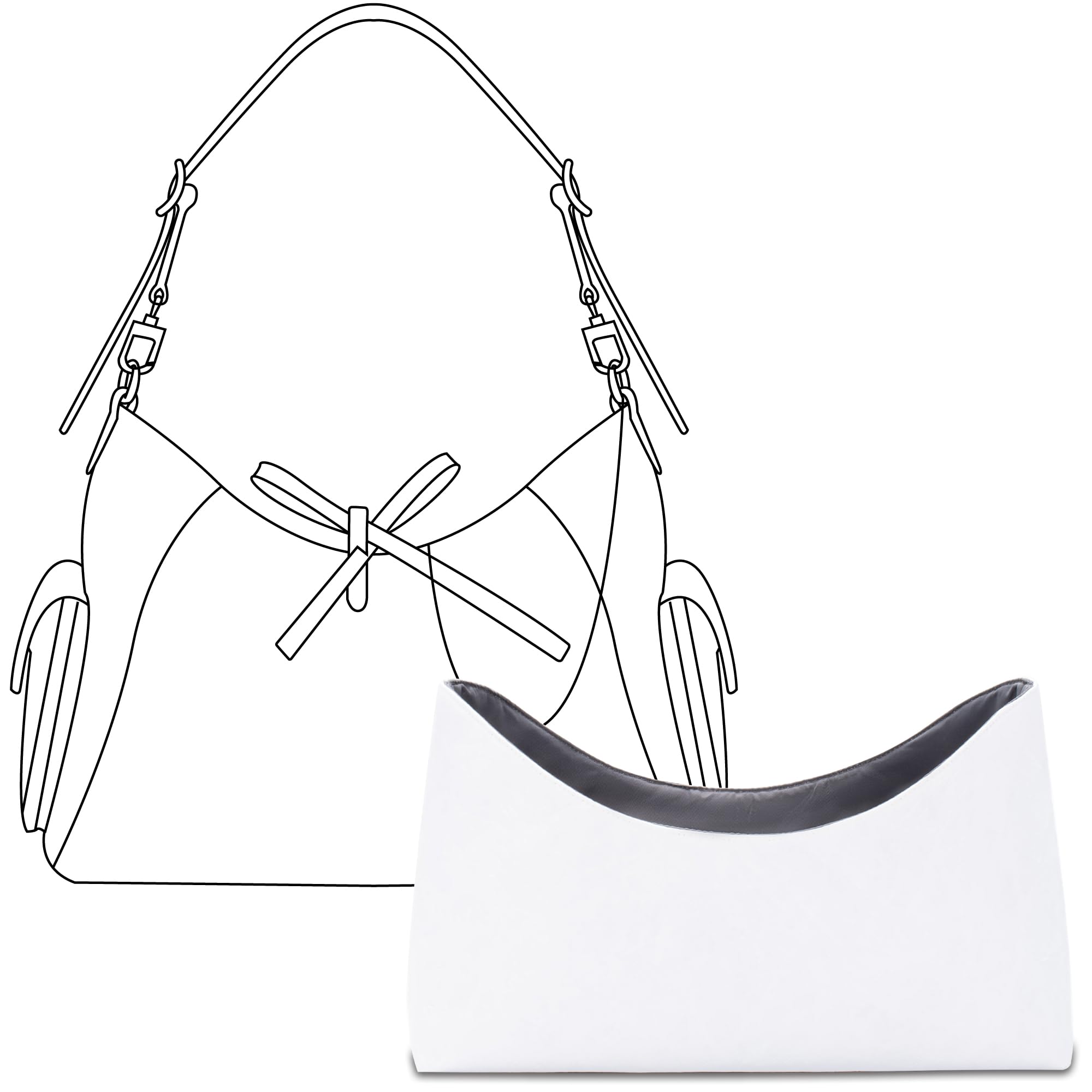 FANJI Project Tote Bag Organizer Insert for LV Carryall cargo handbag, Custom Fit Inside Premium Slate Gray Lightweight WaterResistant Purse Insert with Cup Holder Accessories 1