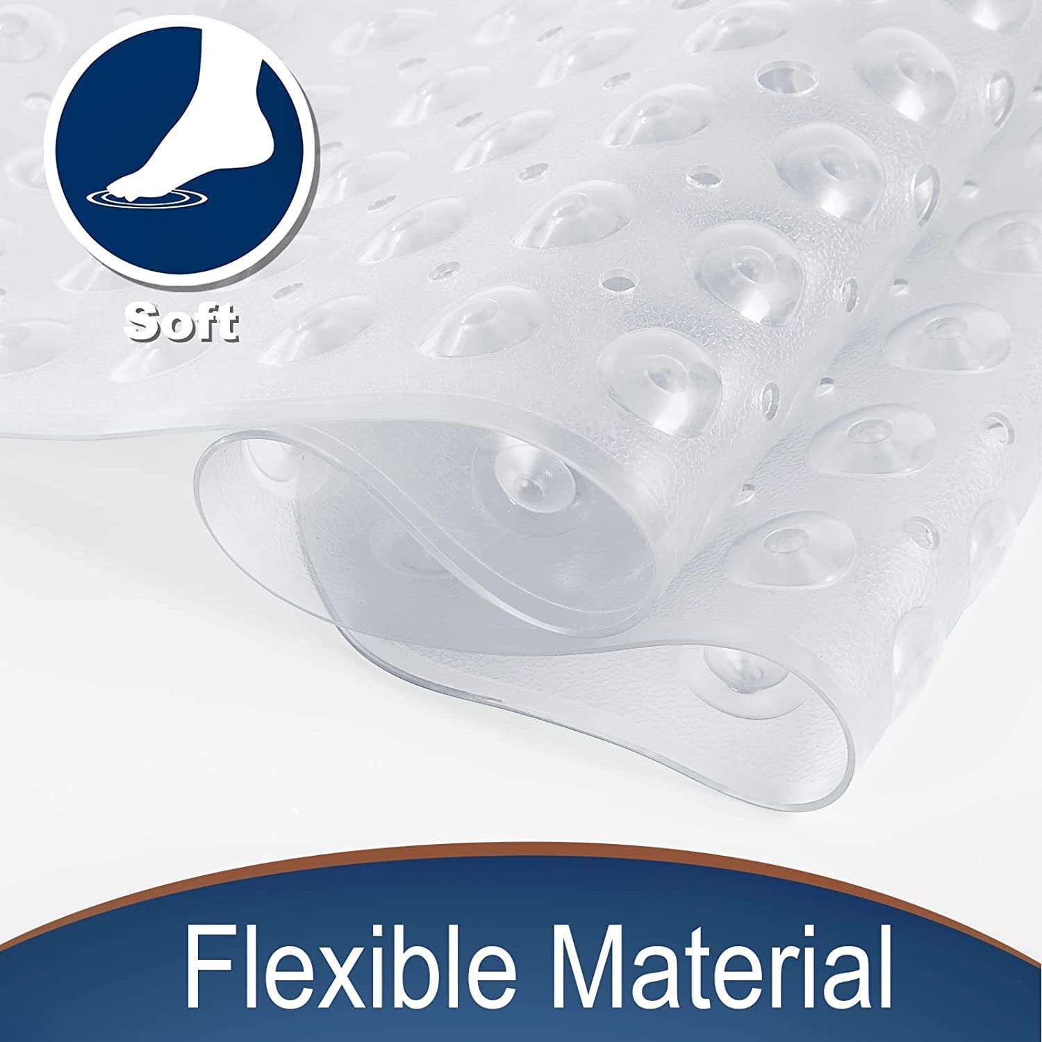 TAGPR Door mat Bathroom mats Anti Slip for Entrance Floor Foot Skid Bathtub Bath Shower Suction Cups (Design 7 | 100 X 40) 6