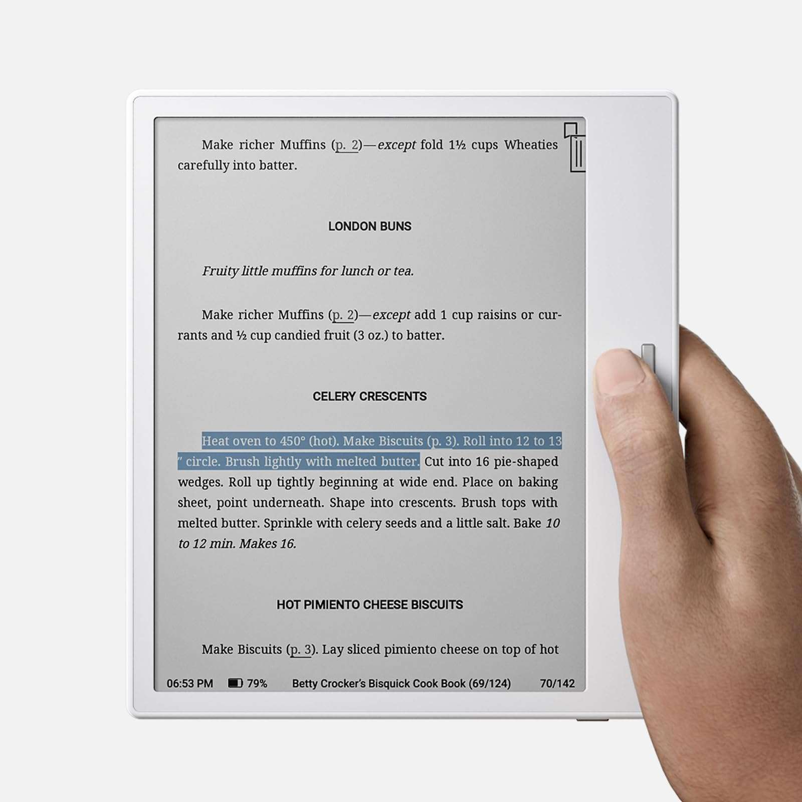 BOOX Go Color 7 ePaper Tablet 7" Colour 64 GB Android 12 E-Ink Front Light BT WiFi (White) 4