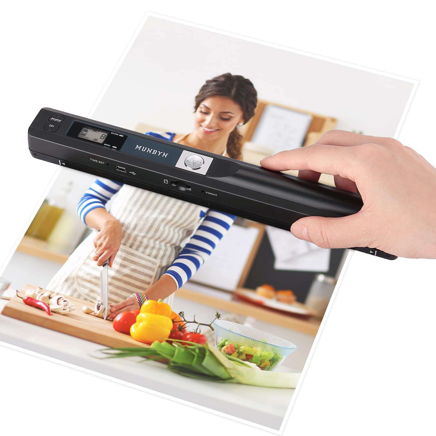 MUNBYN Portable Printers Wireless for Travel ITP04 and Portable Scanner in 900 Dpi Include 16G SD Card 4