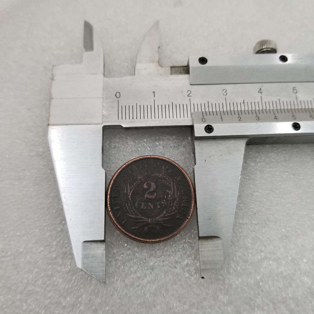 MOMOKY Copy 1867 Liberty&Eagle America 2 Cent Coin-Antique Silver Dollar Morgan Coin Collection US Silver Coin Replica Discovery Collection 5