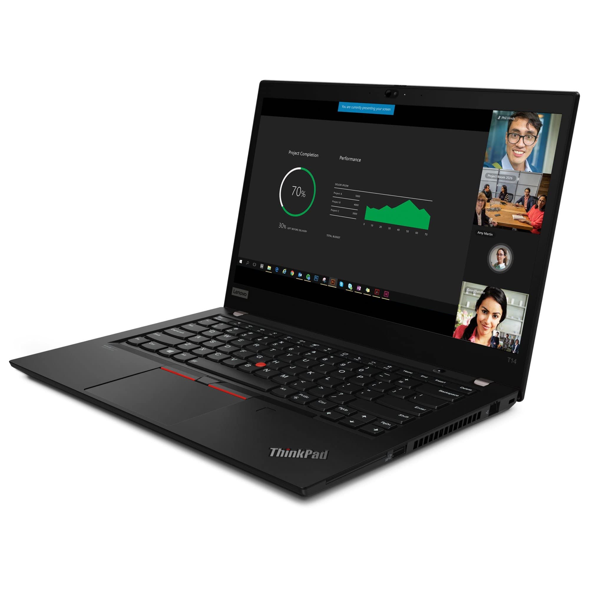 Lenovo ThinkPad T14 Gen 2 14" FHD 300nits Business Laptop, Intel Quad-Core i5-1135G7 (Beat i7-1065G7), 8GB DDR4 RAM, 512GB PCIe SSD, WiFi6, BT5.2, Backlit Keyboard, Windows 10 Pro, Conference Speaker 4