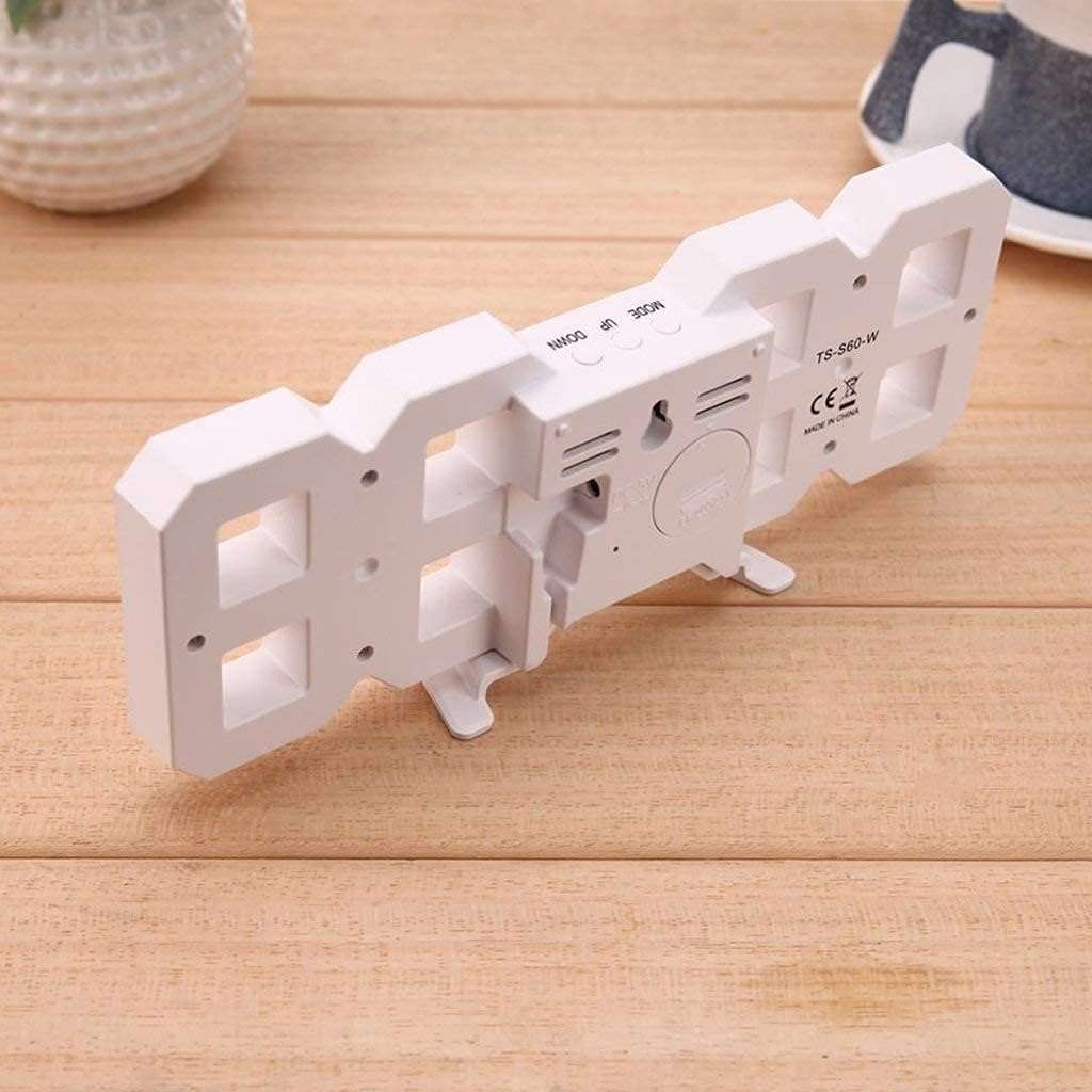 Dangfly Acrylic Digital Wall Clock for Bedroom and Hall - Versatile Table/Wall Hanging Digital Clock with Clear LED Display, 5W x 5H Cm, Works on Electricity, (Works on Electricity Only) 6