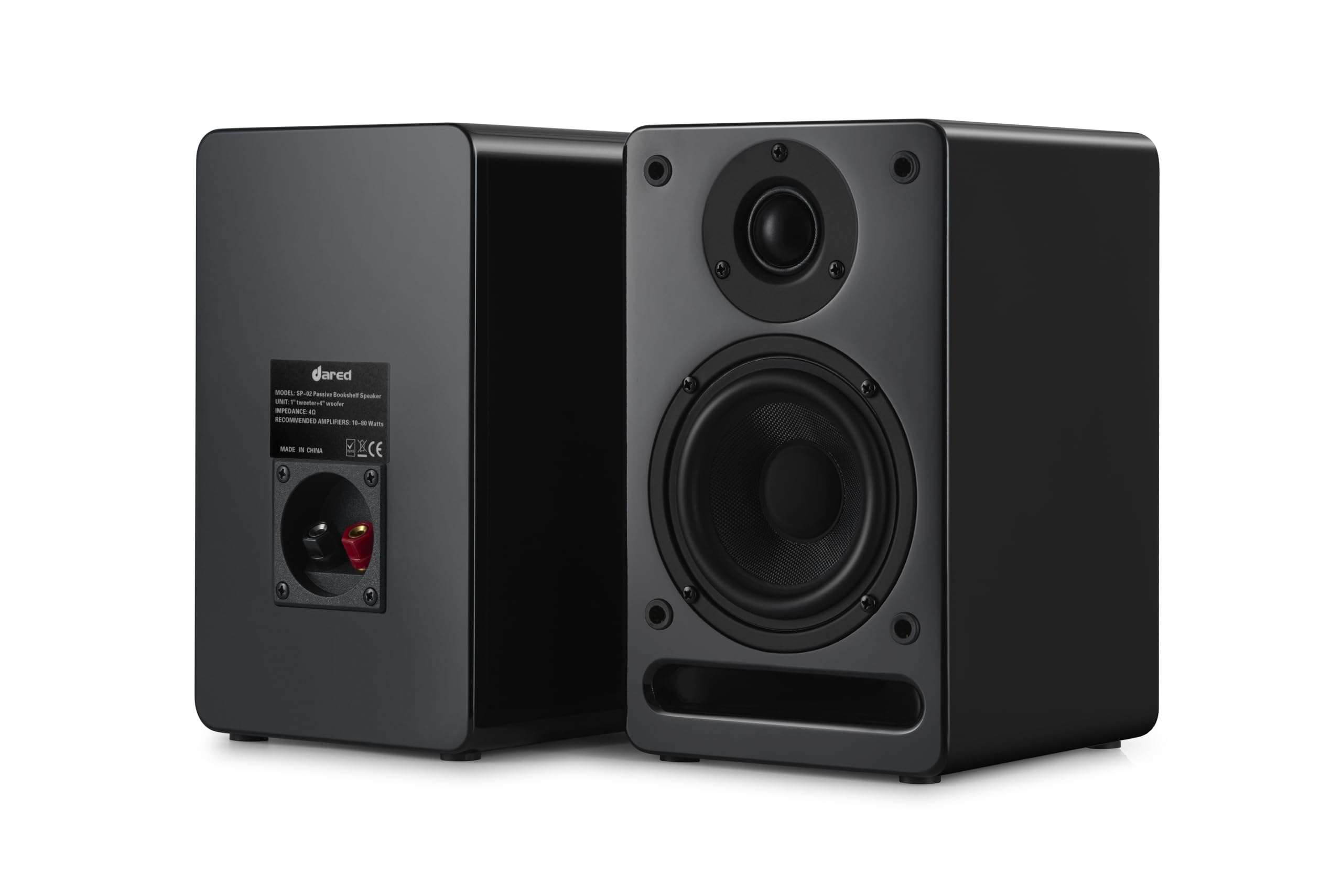 Dared SP 02 HiFi Speaker 2 Way Passive Bookshelf Loudspeakers, 1 Pair 4