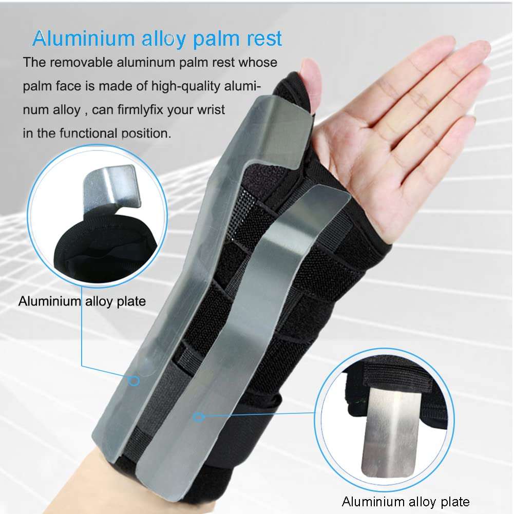 Wrist Brace with Thumb Spica Splint for De Quervain's Tenosynovitis Carpal Tunnel Pain Wrist & Thumb Stabilizer for Tendonitis Arthritis, Sprains & Fracture Forearm Support Cast 3