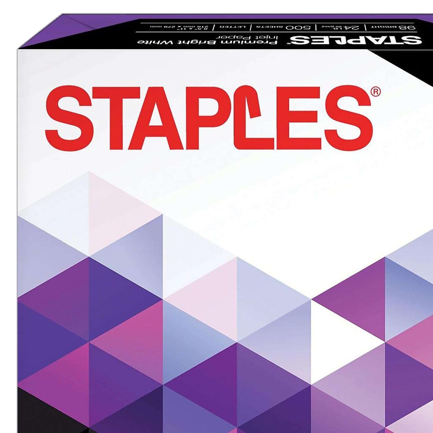 Staples 733332 Premium 8.5-Inch X 11-Inch Multipurpose Paper 24 Lbs. 98 Bright 500/Ream 3