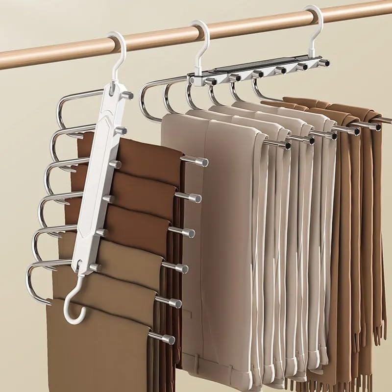 LRanch- Folding Hangers - Innovative Minimalist Colorful Designs, Space Saving Hangers for Men and Women, Super Strong, Light, Safe & Durable Collapsible Hangers