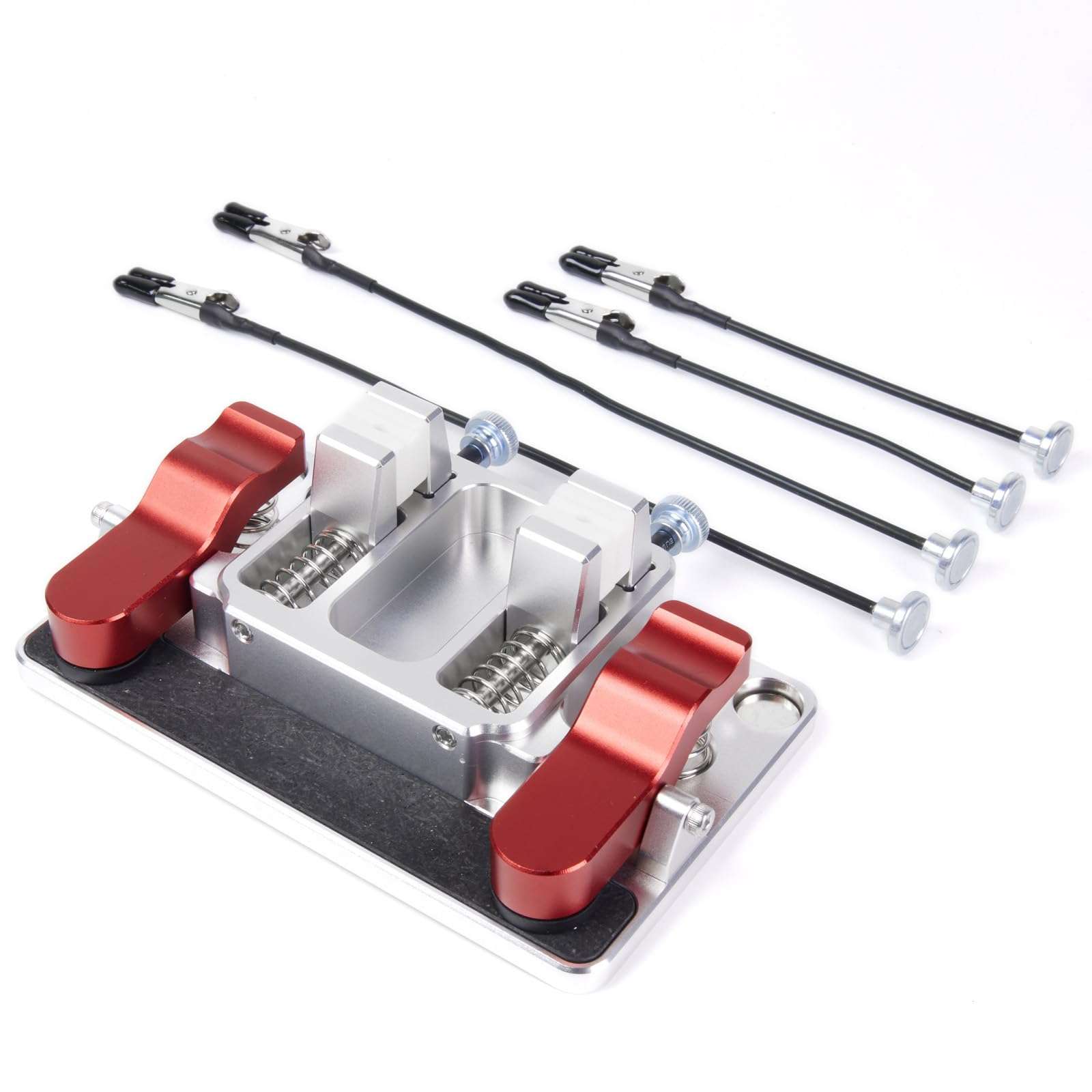 TOOMOD Helping Hands Soldering Station, Welding Table Clamps with Ceramic Clamps, Aluminum Third Hand Tool for PCB, Wire & LED Strip Electronics Repair 1