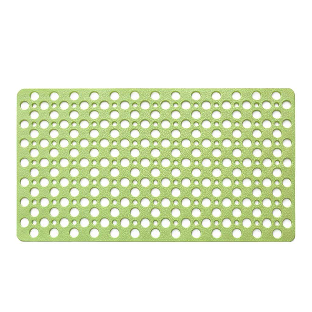 COMBR Non-Slip Bathroom Shower Mat Suction Cup Bathtub Mat Kitchen Mat Green 1