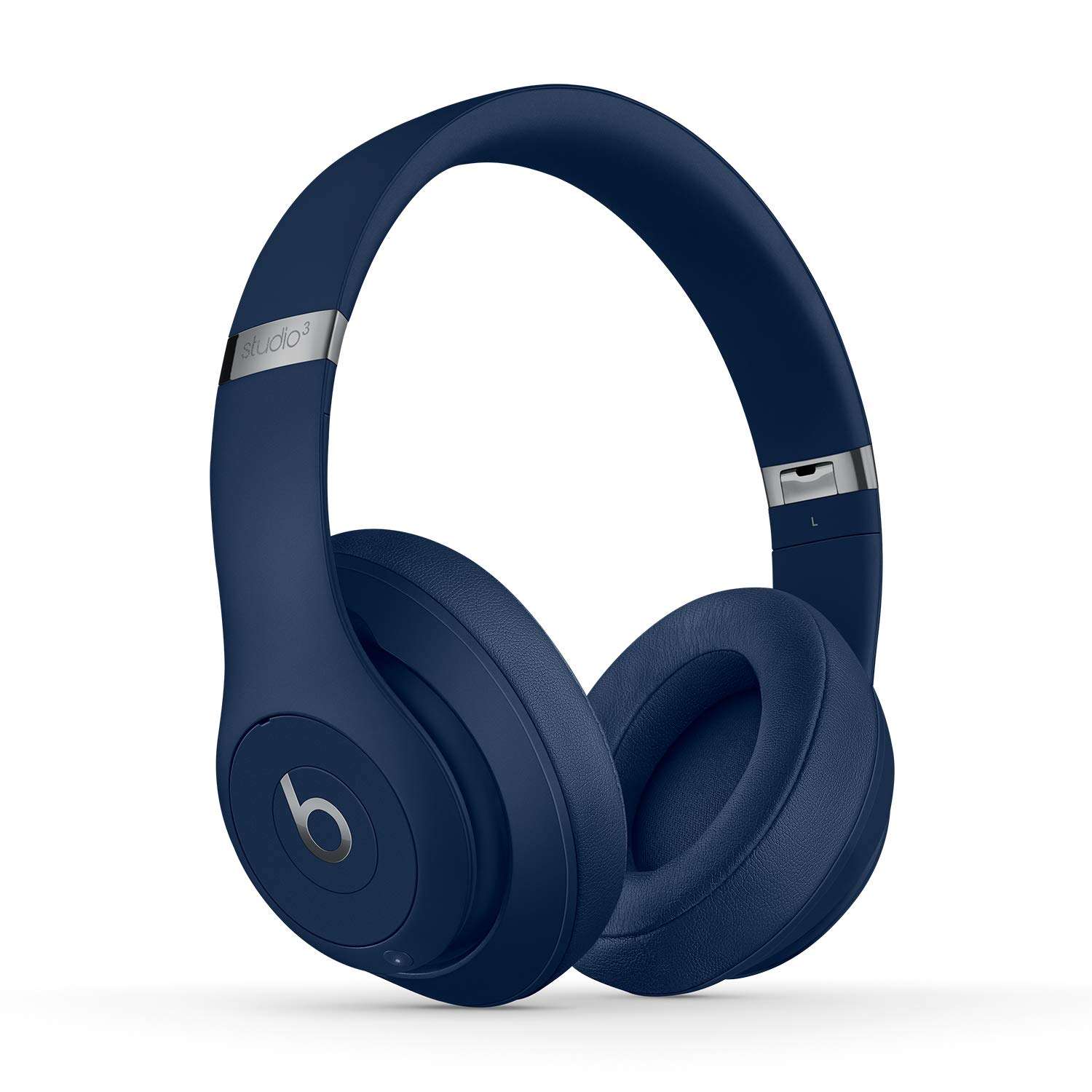 Beats Studio3 Wireless Noise Cancelling On-Ear Headphones - Apple W1 Headphone Chip, Class 1 Bluetooth, Active Noise Cancelling, 22 Hours of Listening Time, Built-in Microphone - Blue 1