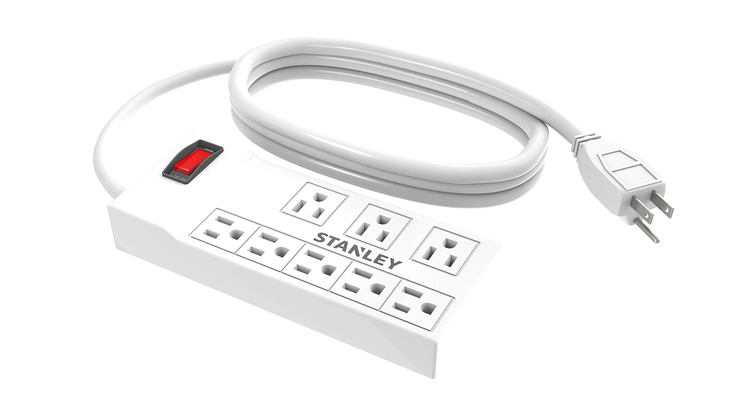 Stanley 30012 PowerMax 8 Compact 6-Outlet Power Strip