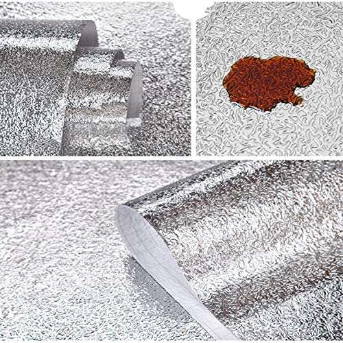 WorldCare® Self-Adhesive f Waterproof Kitchen Anti- Sticker Tile f tinf AS-CX Thickened Cabinet Moistureproof f Stick Color 182303 Dimensions 60cmX5m460719 | Pack of 1 1