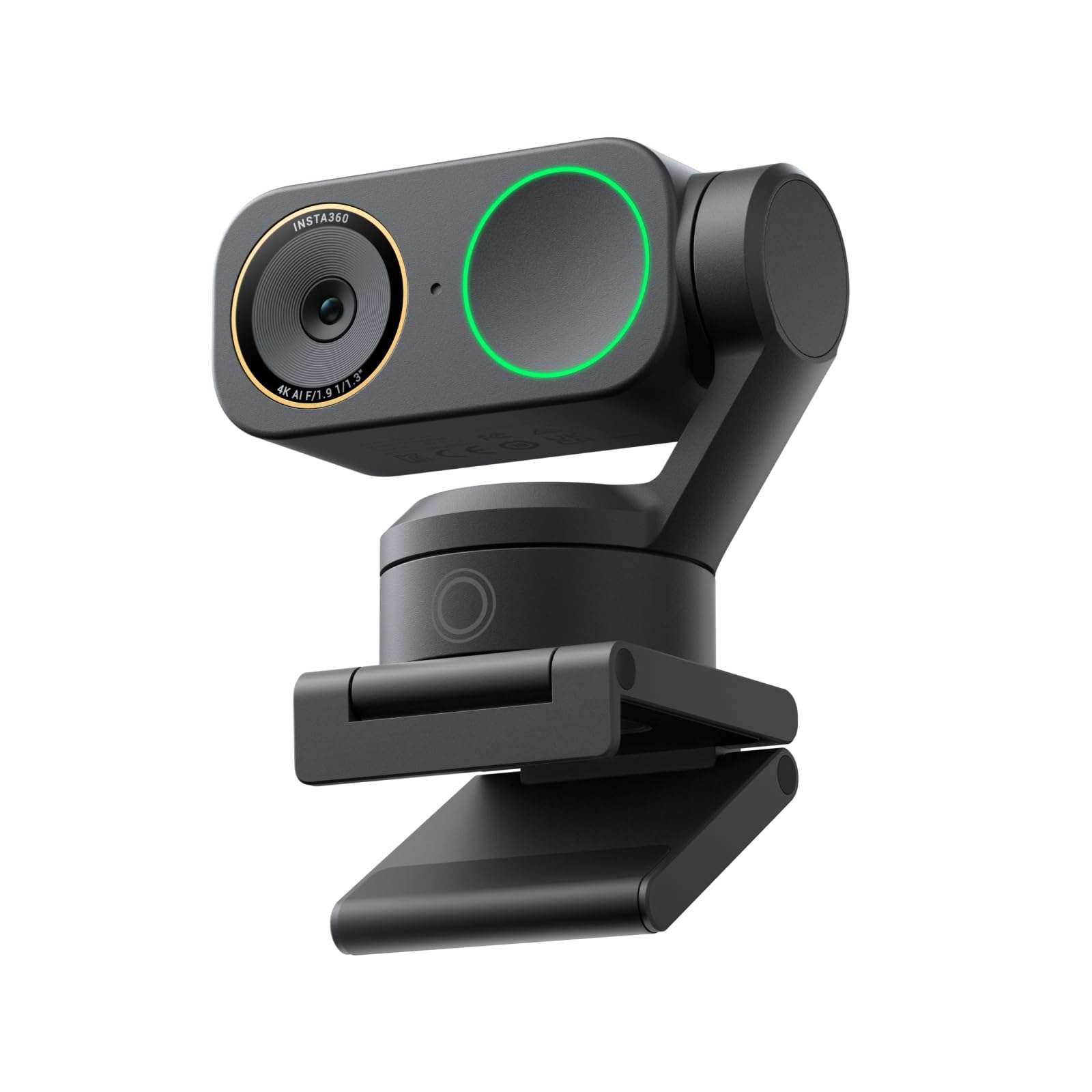 Insta360 Link 2 Pro – 4K PTZ Webcam for PC/Mac, 1/1.3” Sensor, Low-Light, AI Tracking, HDR, Directional Noise-Canceling Mics, Supports Stream Deck, Zoom, Teams, Twitch for Streaming or Meetings 1
