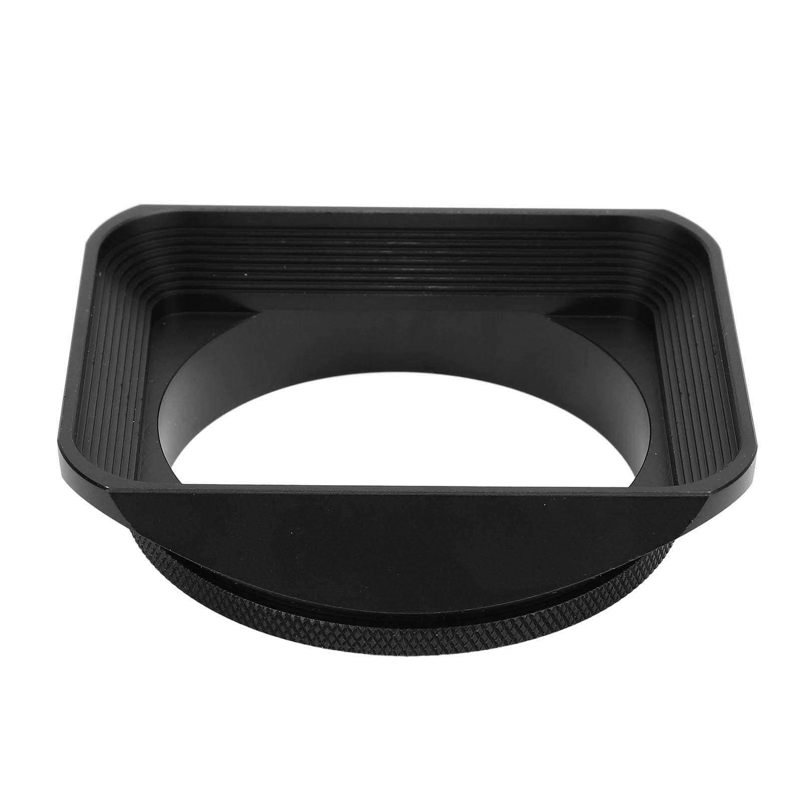 Acouto Square Aluminum Alloy Camera Lens Hood with Lens Cap for 62MM Lenses, Install Black Thread, Shade Accessory 1