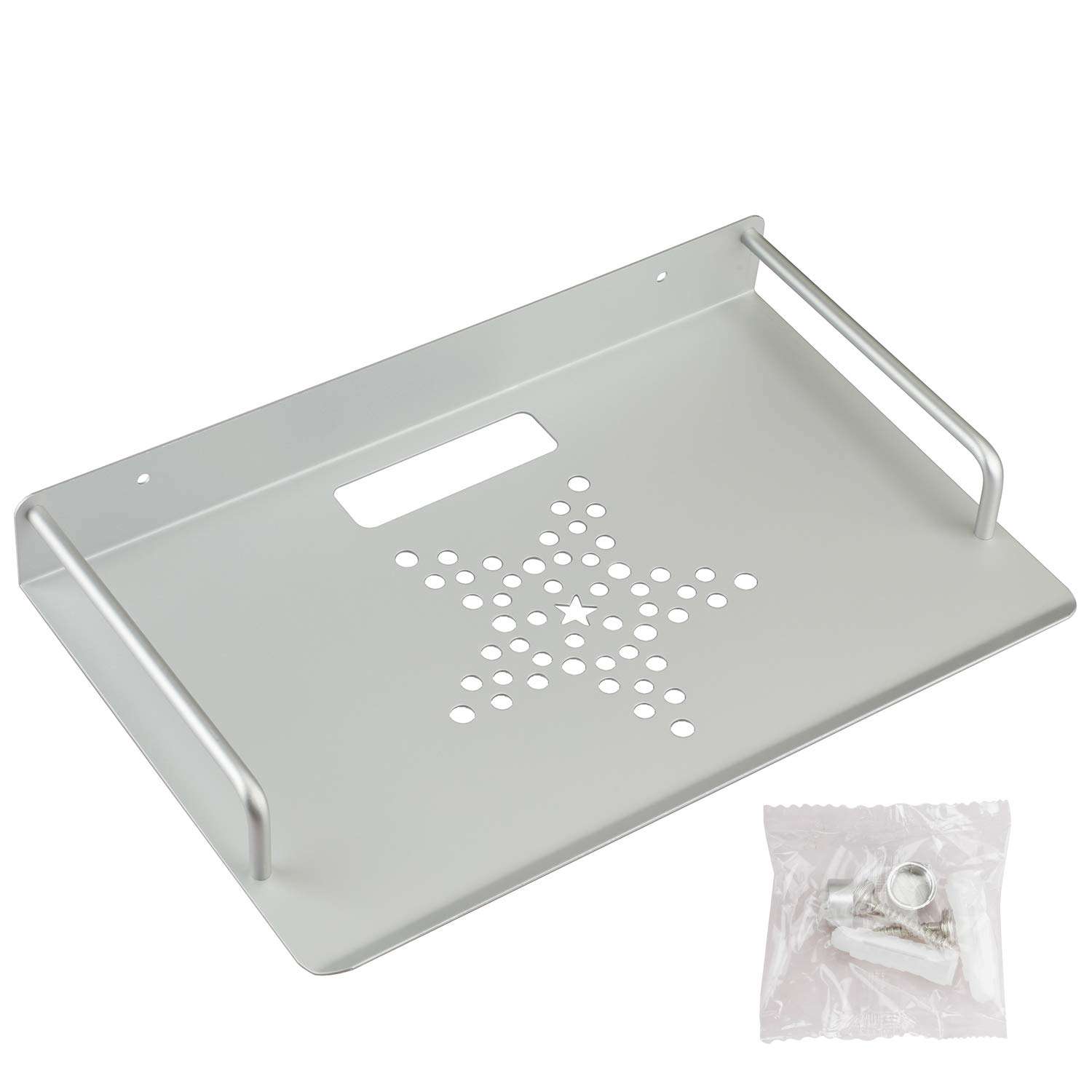 TcJ-Chen Alumimum Alloy Wall Mount Shelf Bracket for TV Accessories WiFi Router TV Box Set Top Box 3