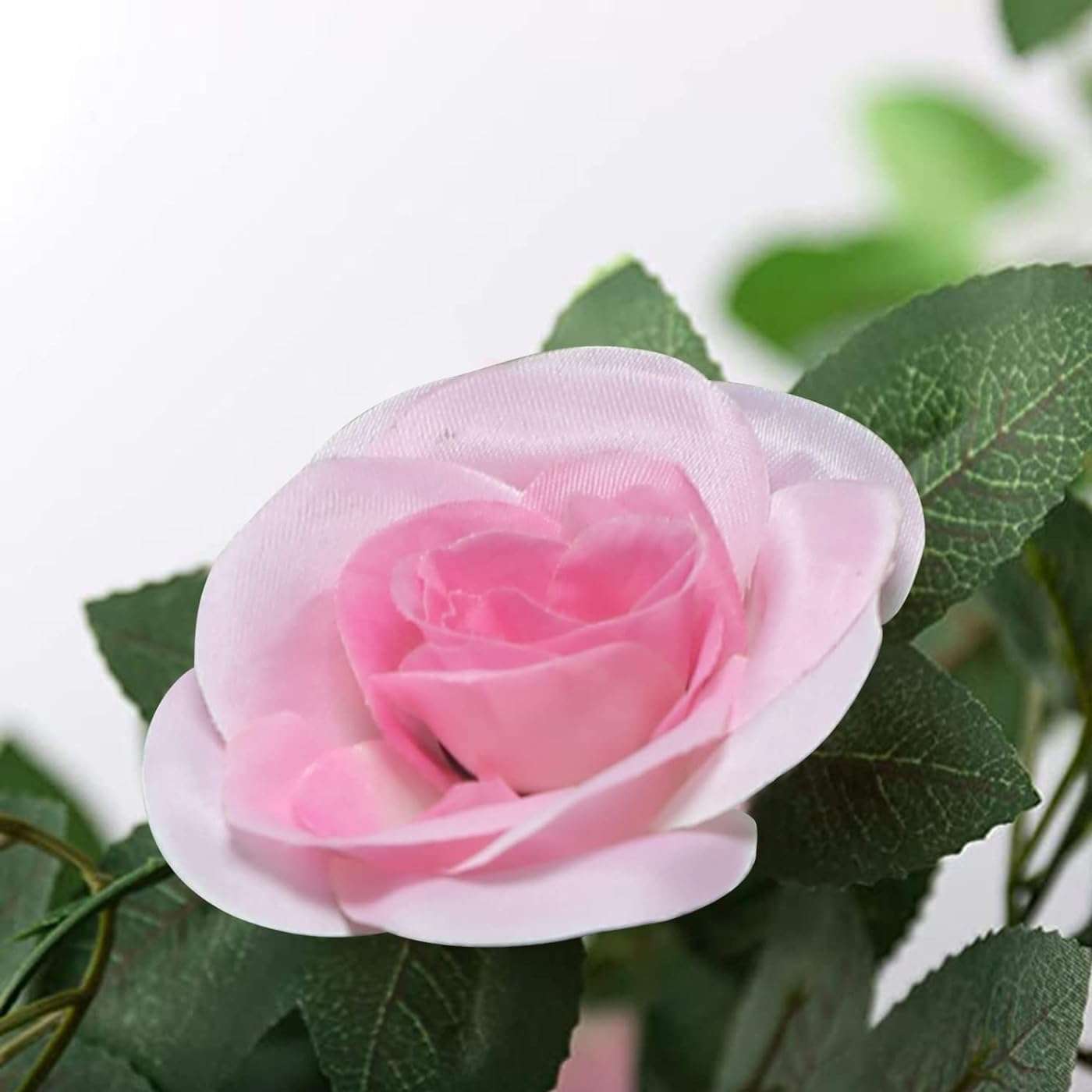TIED RIBBONS Pack of 2 Artificial Flower Vine Garland Creeper 69 Small Rose (183 cm) Garland for Decoration Wall Door Hanging Home Decor Balcony Indoor Office Ganesh Chaturthi Decoration Items (Pink) 4