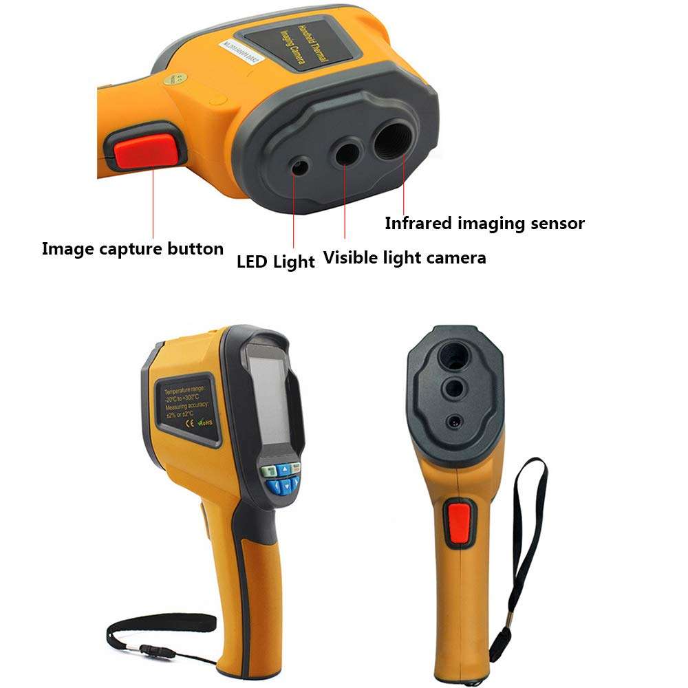 ZUKN Handheld IR Thermal Imaging Camera 60X60 Infrared Image Resolution 3600 Pixel Digital Display Multi-Functional Professional HD Thermal Imager 5