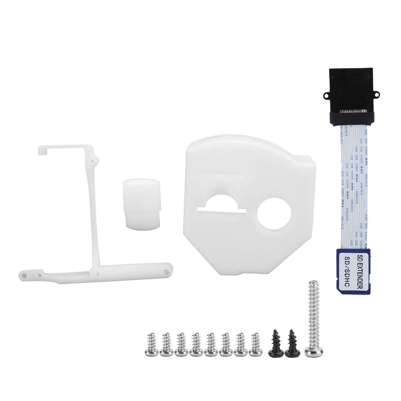 Weojeviy Memory Card Install Three Dimensional Print Extender Adapter, Replacement Optical Drive Case Quick Switch Game Button Install 1