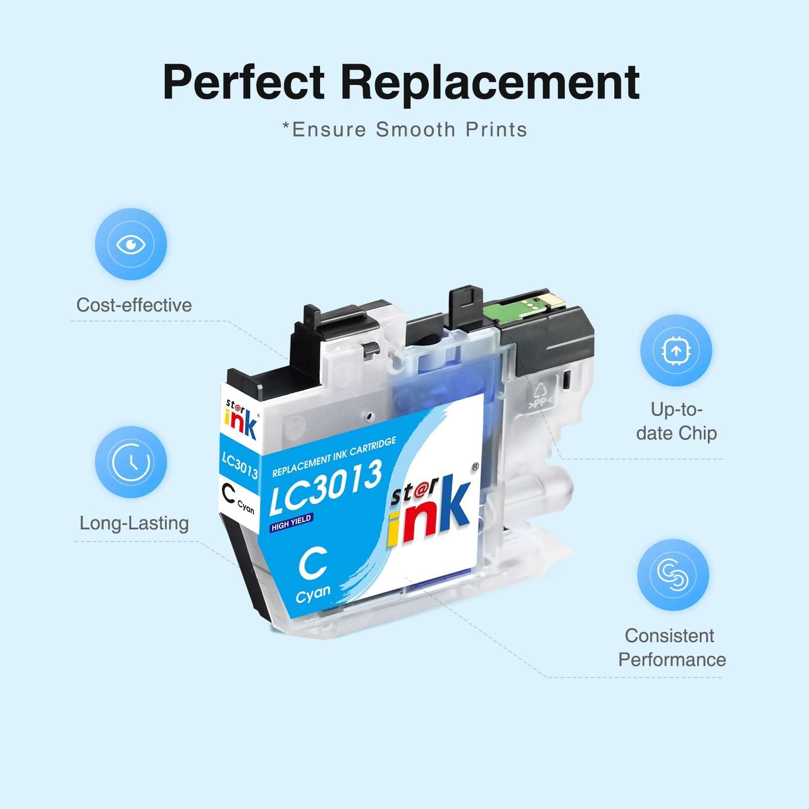 LC3013 Ink Cartridges BK/C/M/Y 10-Pack High Yield Replacement for Brother LC3013 Ink Cartridges Work with Brother MFC-J497DW MFC-J491DW MFC-J690DW MFC-J895DW Printer,LC3011 Ink cartridges BK/C/M/Y 5
