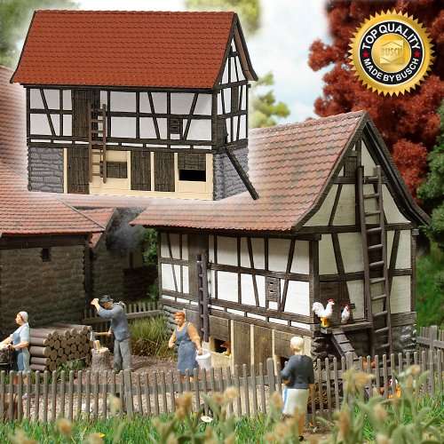 Busch 1515 Historic Stable HO Structure Scale Model Structure 2