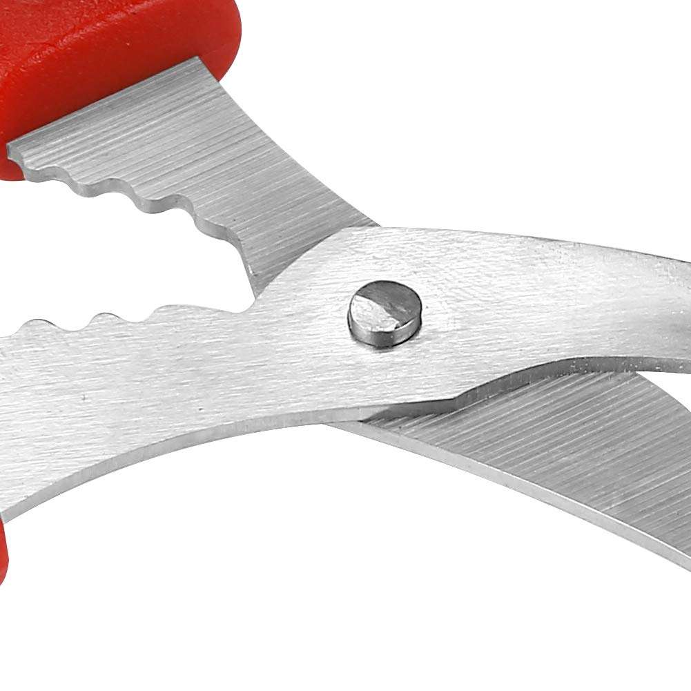 Calary 8Pcs Seafood Scissors Crab Scissors Seafood Shears Multifunctional Crab Leg Crackers and Tools 3