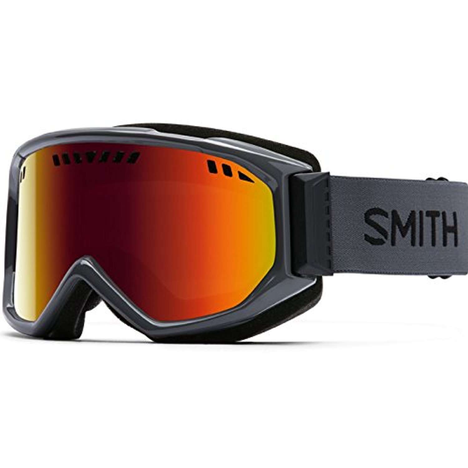 Smith Optics Adult Scope Snow Goggles Charcoal Frame/Red Sol-X Mirror 1