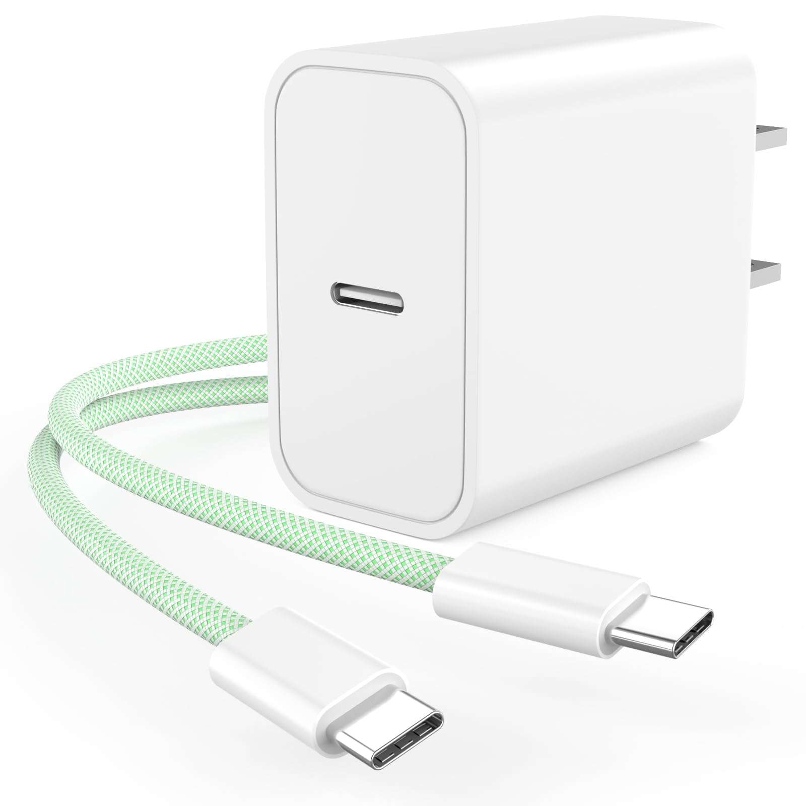 iPhone 16 Pro Max Charger Fast Charging, [MFi Certified] USB C to USB C Charging Cable 6FT with 20W Type C Fast Wall Charger Block Compatible for iPhone 16/16 Pro Max/16 Pro/16 Plus/15 iPad