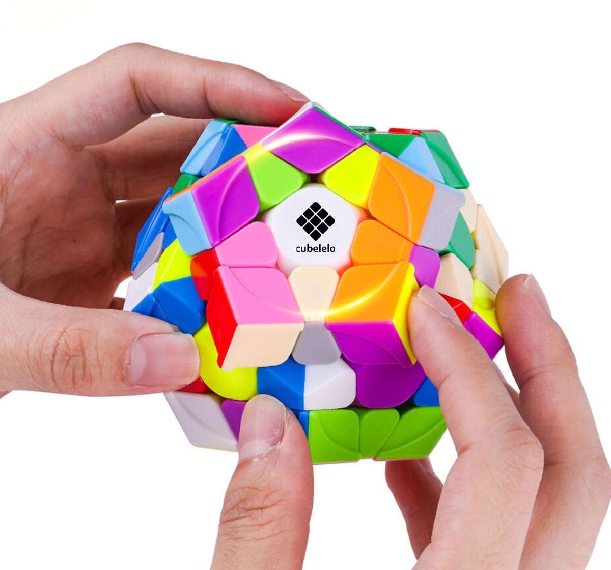 Cubelelo Drift Megaminx v2 Cube (New Improved Version) | 12-Sided Fun and Challenging Puzzle with Ridge Design | Smooth Turning Dodecahedron | Perfect for Speed-Cubing | Ideal for Kids & Adults 3