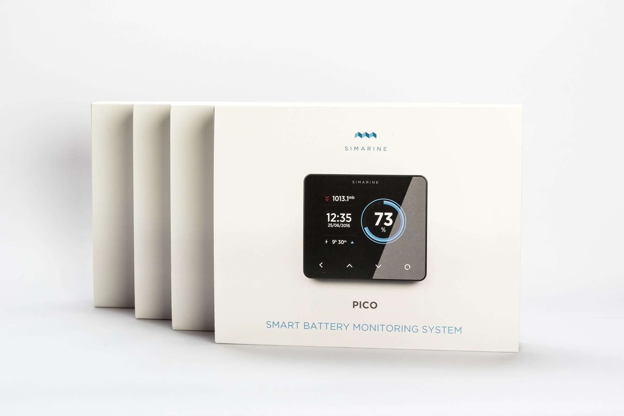 SIMARINE PICO Blue Package - Smart Marine and RV Battery Monitor + 500A Shunt + ST107 Tank Module + SCQ25 Quadro Shunt (Bezel, Black) 4