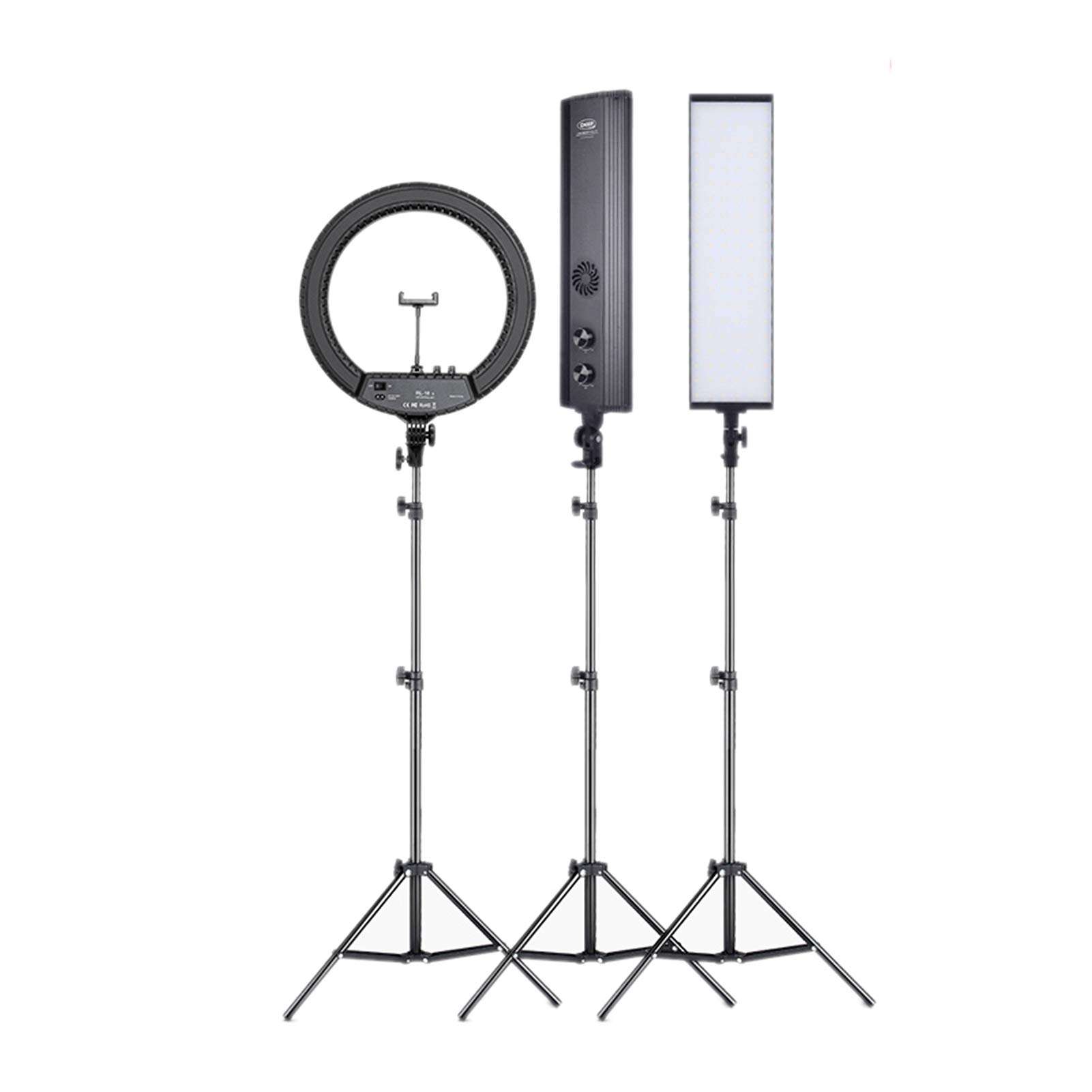PLHMS LED Ring Light Photography Lighting Kit, with Tripod Stand, Adjustable Light, Photographic Video Fill Light, for Streaming, Makeup, Selfie Photography,A 1