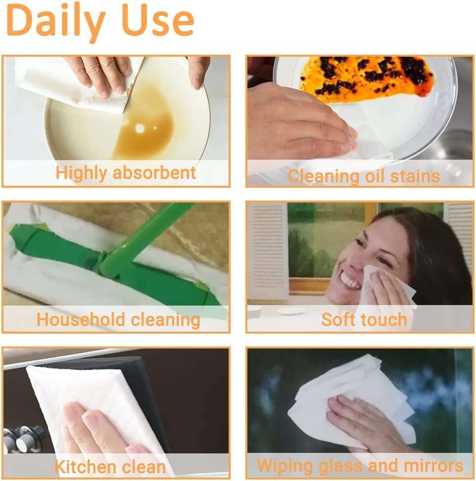 Polaris Fox Washable Bamboo Paper Towels Reuseable & Machine Washable Bamboo Paper Towel | Pack of 1 roll | 50 sheets in one roll 6