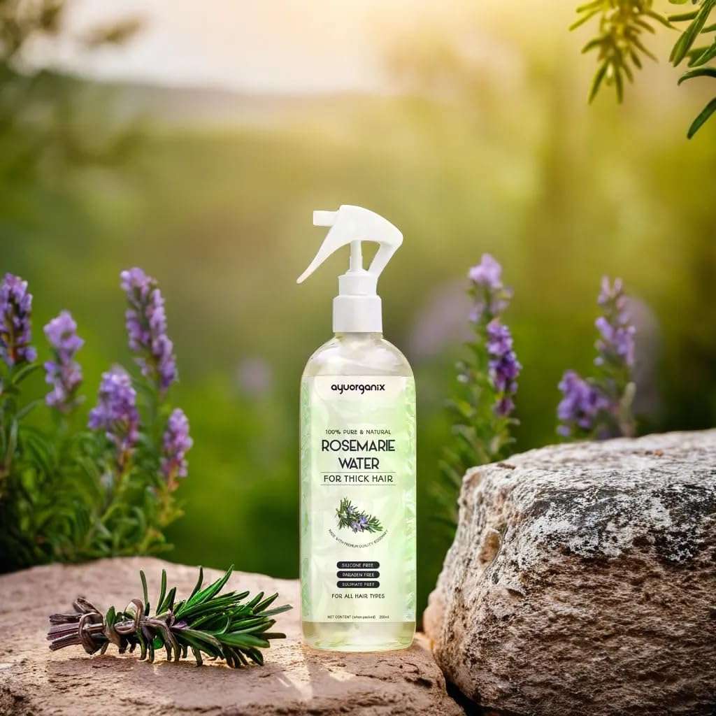 AYUORGANIX Rosemary Water 200ml – 100% Natural Hair Growth Spray for Stronger Roots & Scalp Health 4