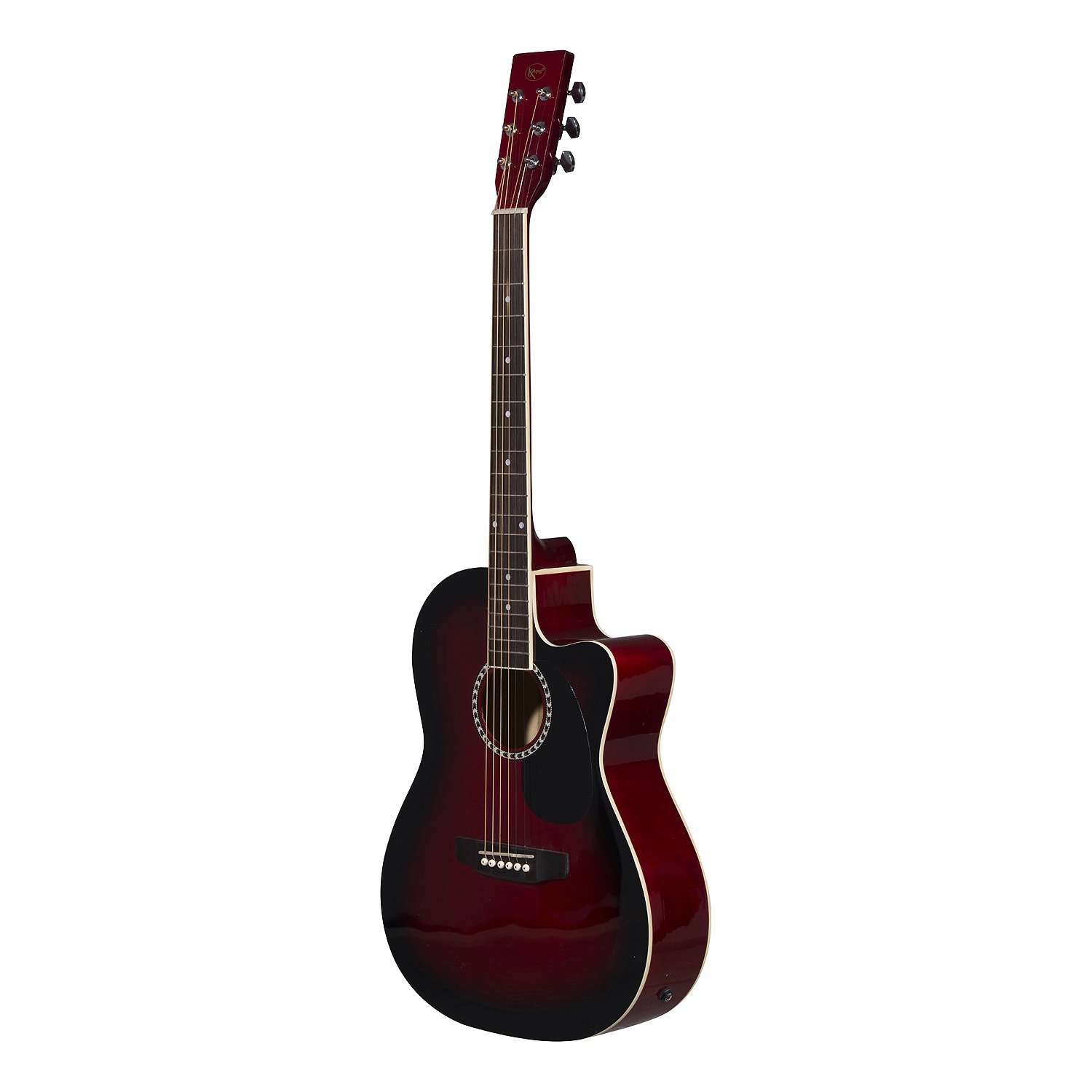KAPS ST - 10AC, 6-Strings, Acoustic Guitar, Right-Handed, Wine Red, With Guitar Cover/Bag 1