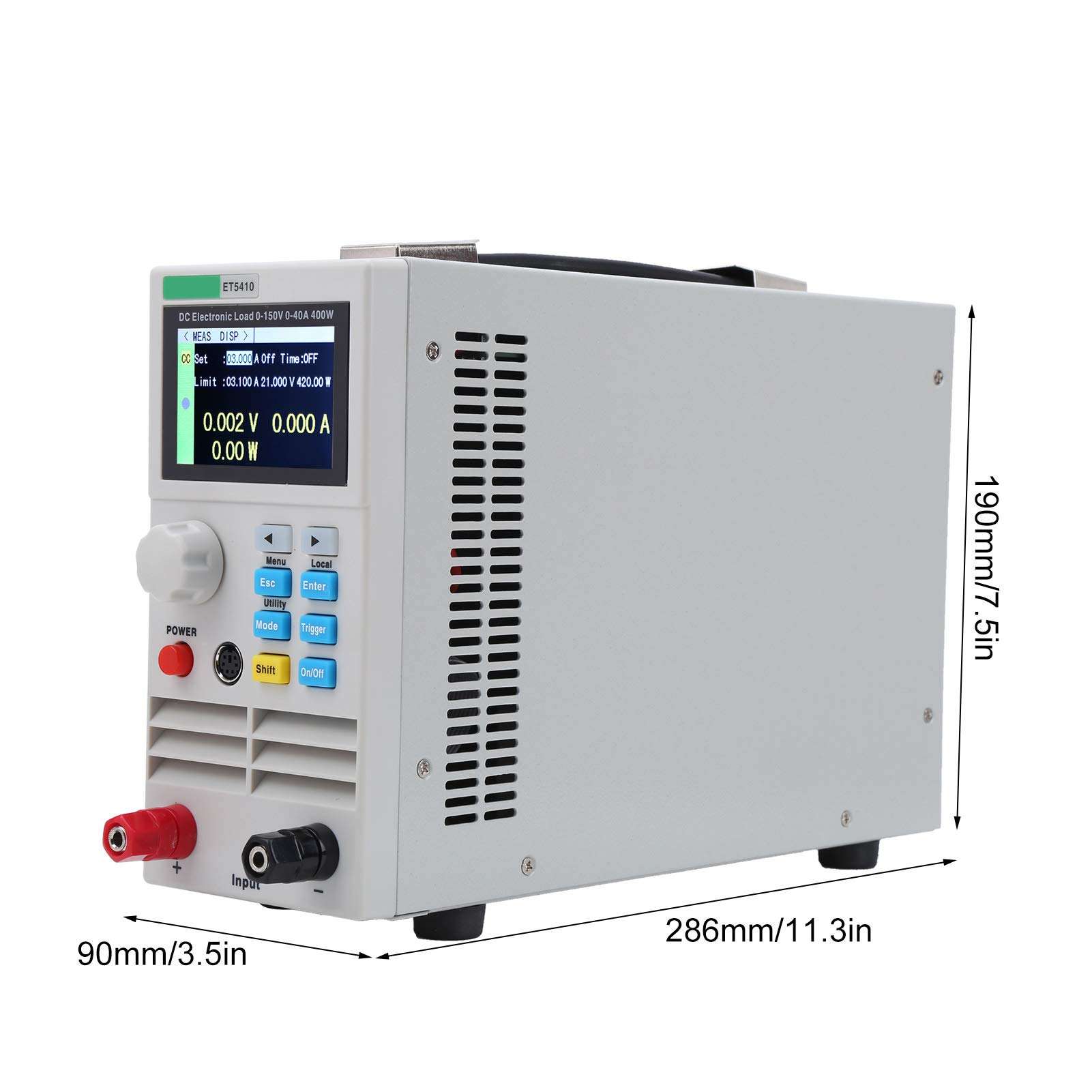 ET5410 DC Electronic Load Single Channel LCD Programmable Battery Load Tester 400W 0-150V 0-40A for Charger(110V) 2