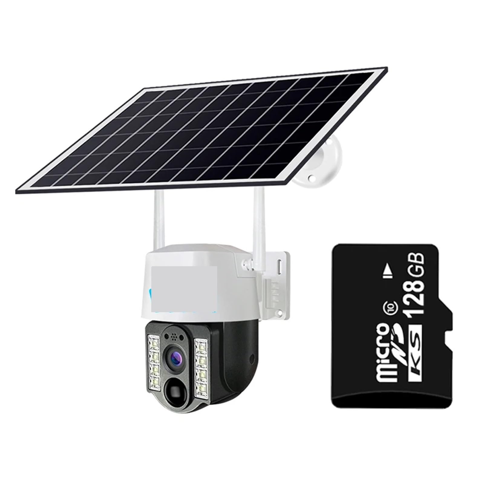 QDVOPHZA WiFi Solar Camera 4K 4MP 1080P HF IP Outdoor Dual Lens Wireless Camara Waterproof Home Security Protection V380 PRO CCTV Camera(WiFi Camera 128GB) 1