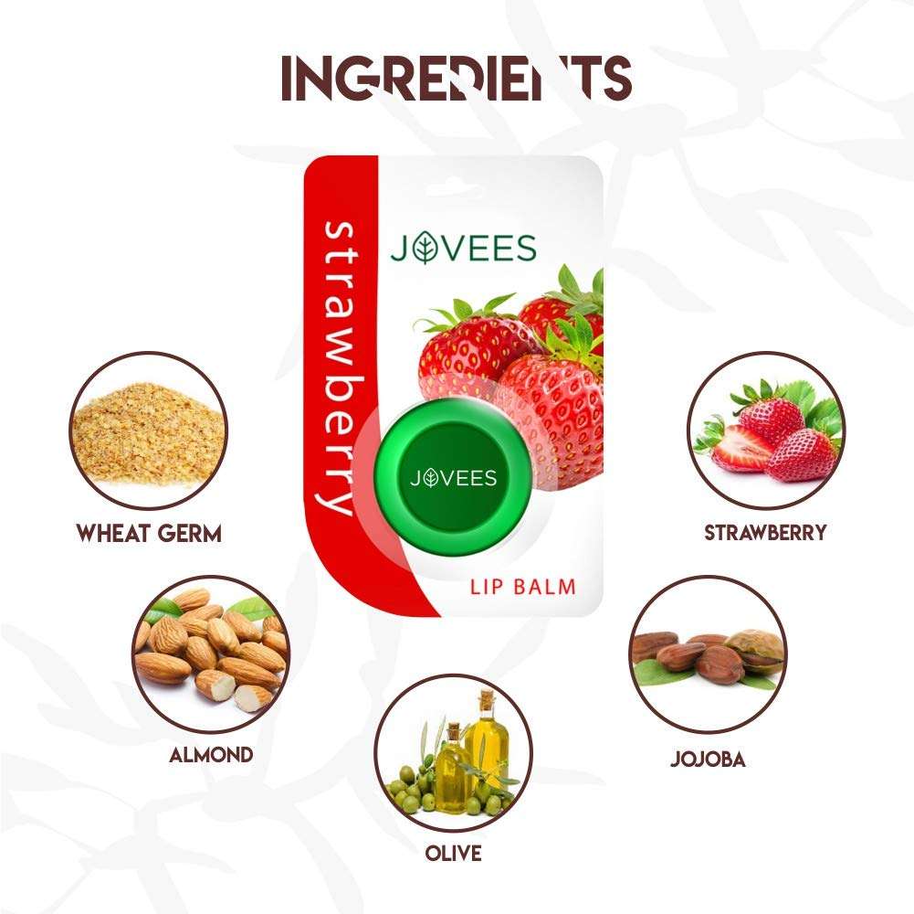 Jovees Lip Balm Strawberry 5g 4